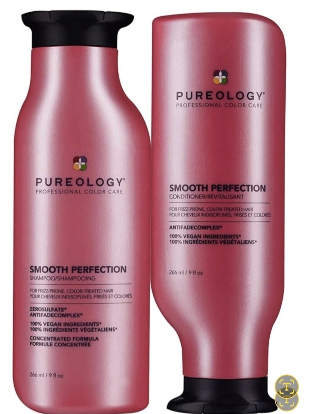 NWT FULL SET PUREOLOGY Smooth Perfection Shampoo 226ml & Conditioner 226ml DUO